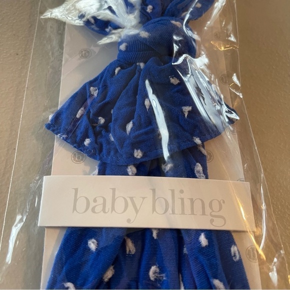 NWT Baby Bling blue white bow - Picture 2 of 4
